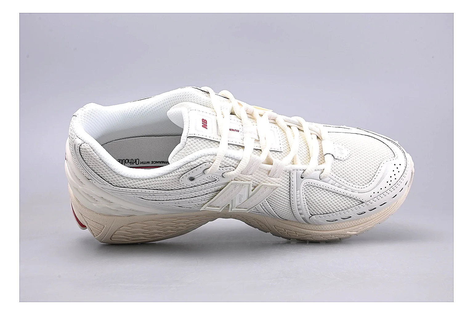 New Balance 1906R White Red shopping brief image showing white red 1906r runner with mixed upper and runner shape thumbnail 5