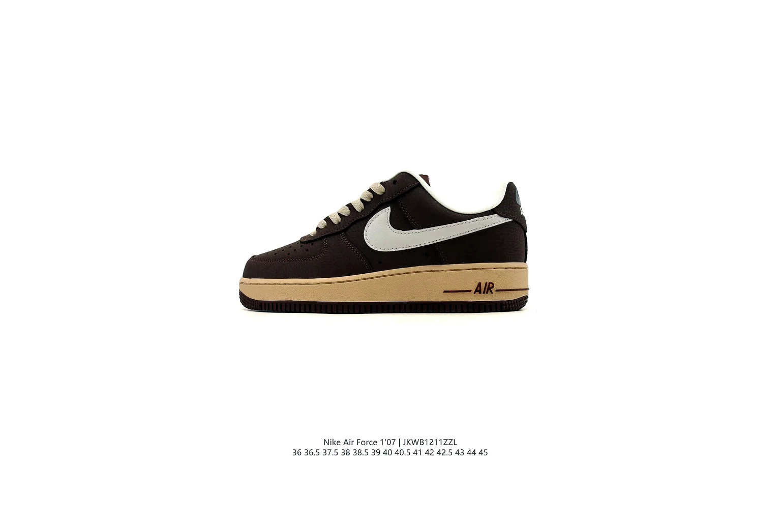 Nike Air Force 1 Low Black Gum court low top six photo view