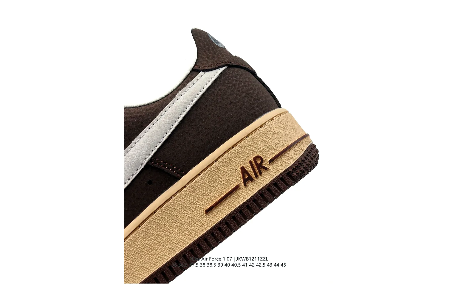 Nike Air Force 1 Low Black Gum court low top six photo view thumbnail 3