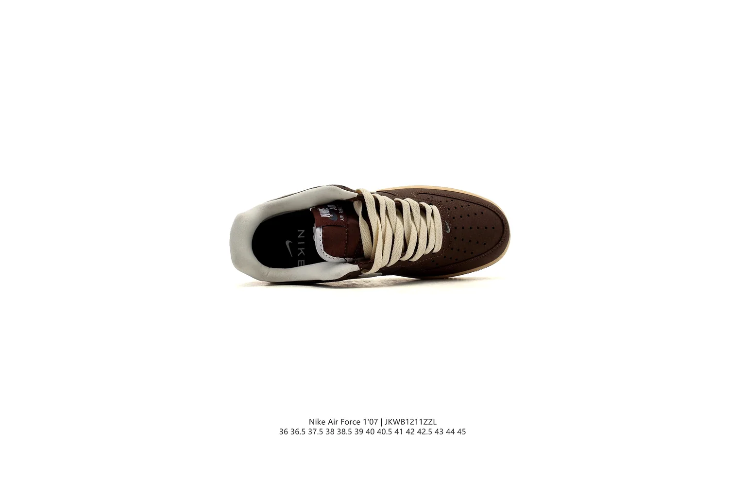 Nike Air Force 1 Low Black Gum court low top six photo view thumbnail 5
