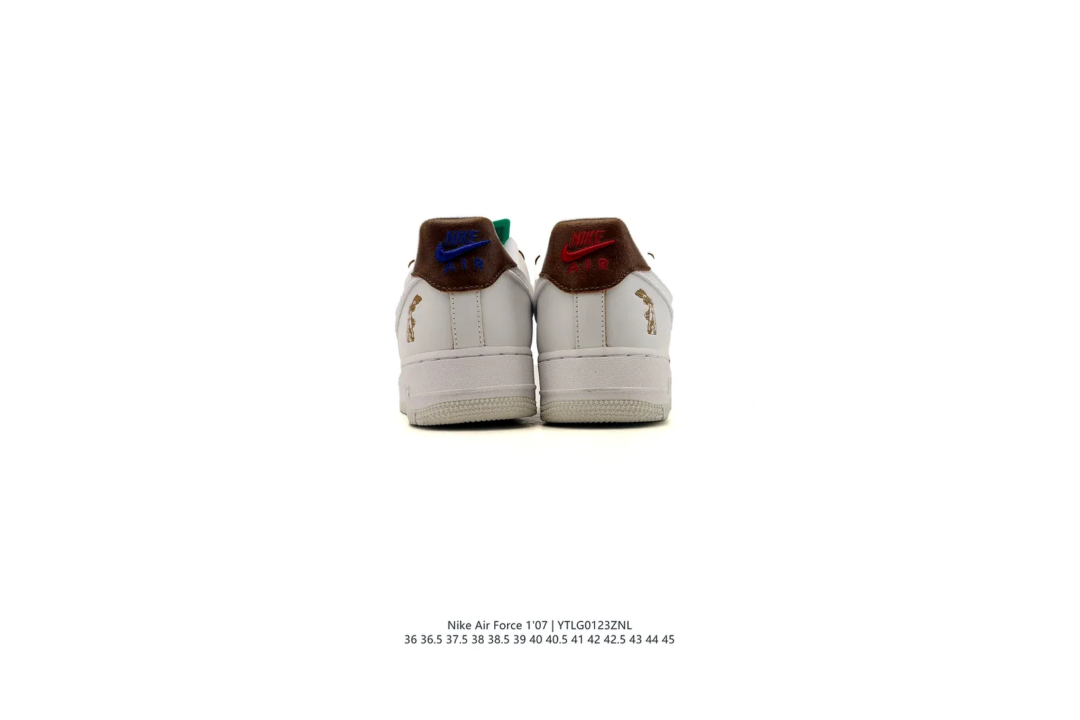 Nike Air Force 1 Low White Green court low top six photo view thumbnail 6
