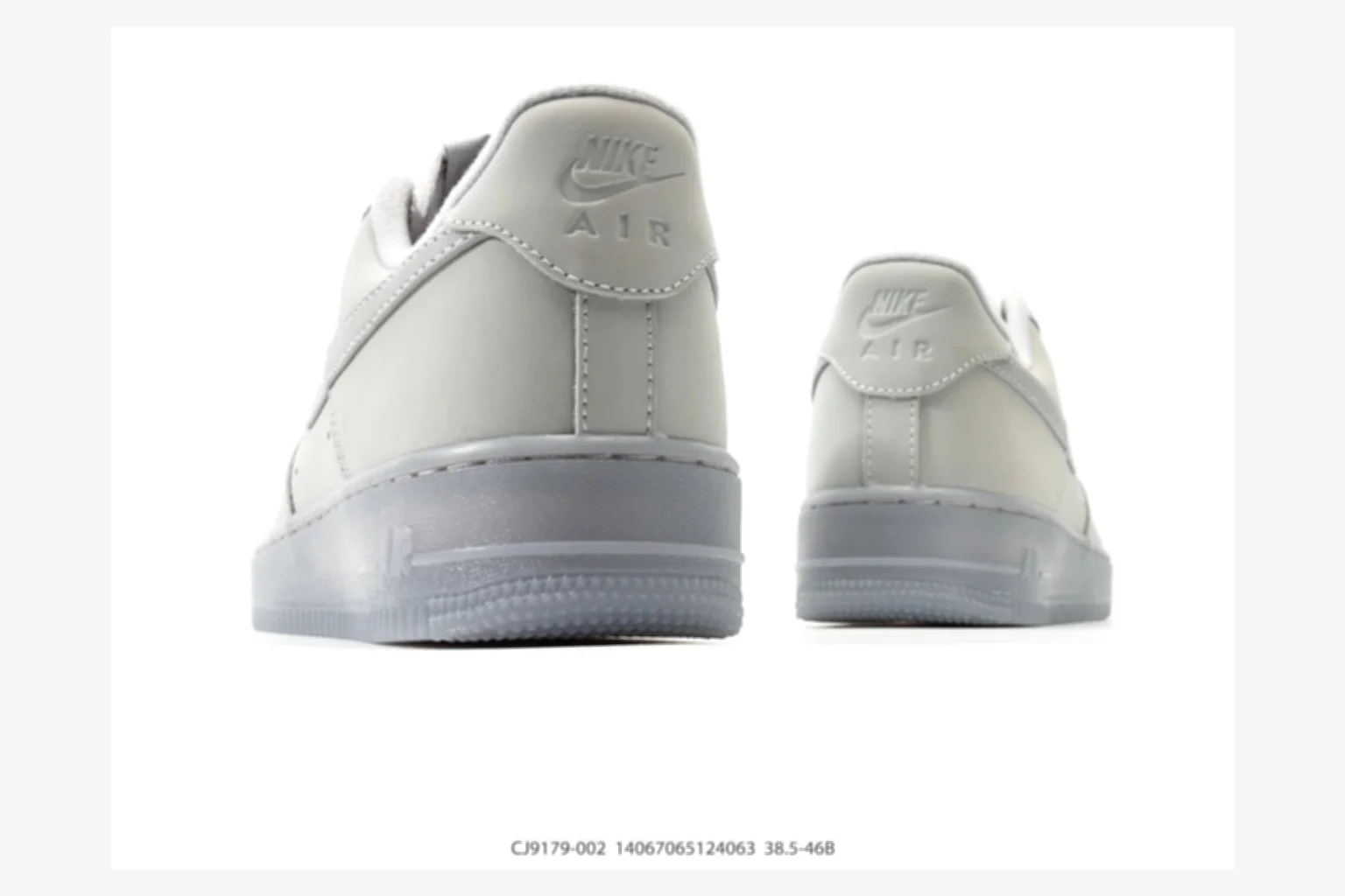 Nike Air Force 1 Black Gray Low Top shopping brief image SKU 1182167177 thumbnail 3