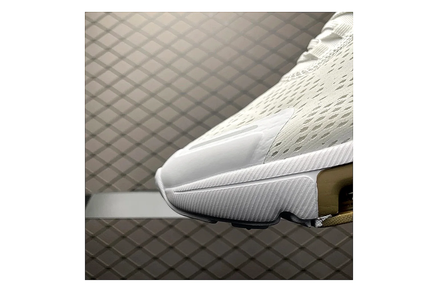 Nike Air Max DN White Gold Sneaker shopping brief image showing white gold air max dn sneaker with mixed upper and low top shape thumbnail 3
