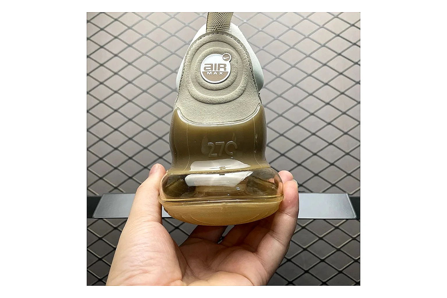 Nike Air Max DN White Gold Sneaker shopping brief image showing white gold air max dn sneaker with mixed upper and low top shape thumbnail 4