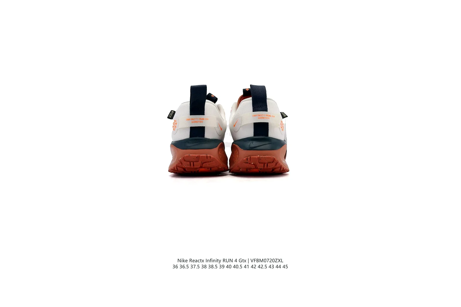 Nike Air Max White Orange air cushion runner six photo view thumbnail 6