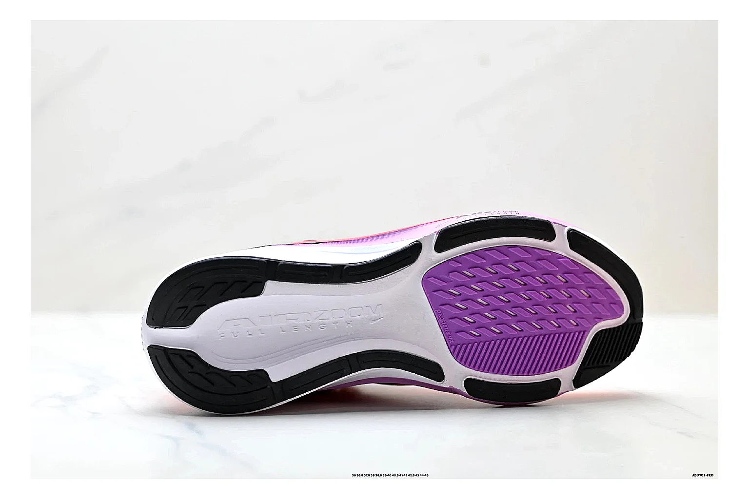 Nike Air Zoom Pegasus Pink Black Sneakers shopping brief image showing pink black running sneakers with mesh texture, side-profile shape, upper panel lines, and outsole detail thumbnail 2