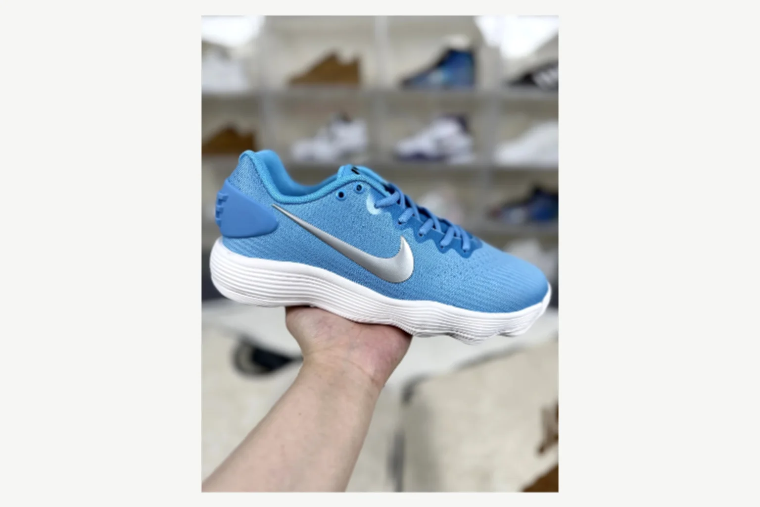 Nike Blue Silver Low Top Runner shopping brief image SKU 1194923779 thumbnail 4