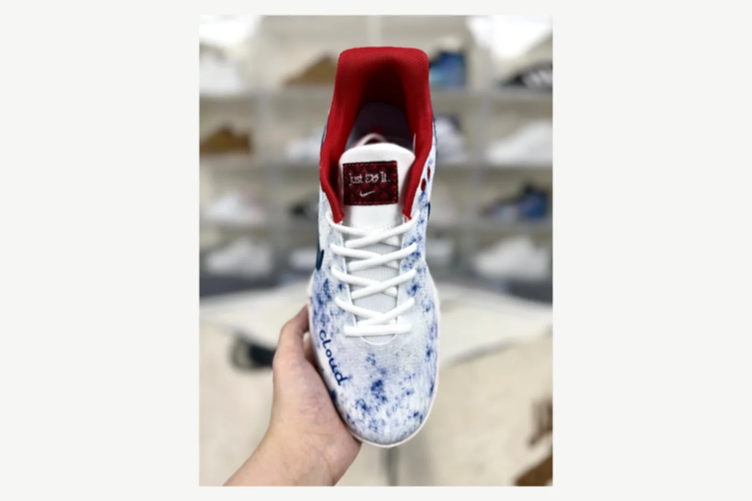 Nike White Blue Speckle Low Top shopping brief image SKU 1194923813 thumbnail 2