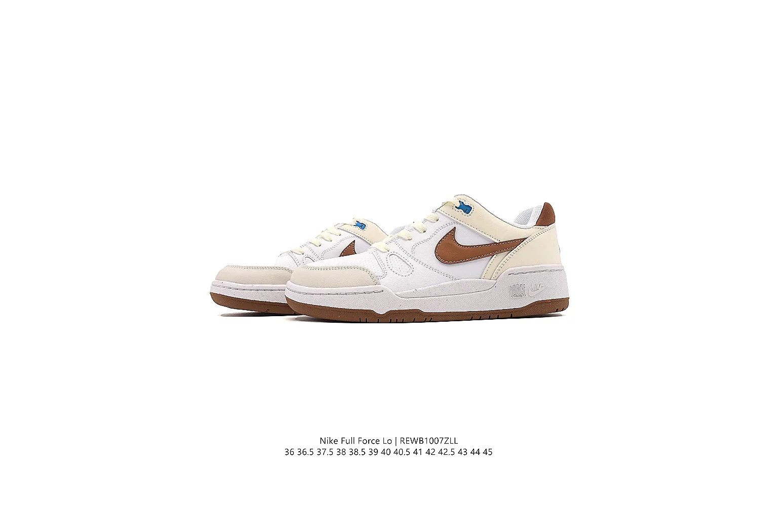 gogobuy.cloud Nike White Brown Court Low 0376 White Brown low-top product image thumbnail 4