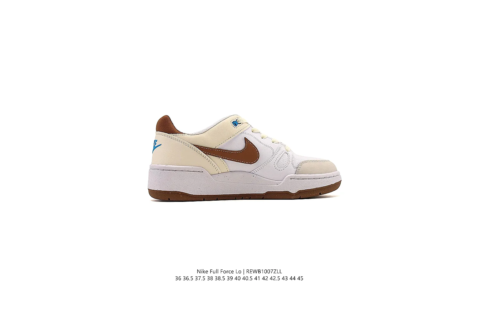 gogobuy.cloud Nike White Brown Court Low 0376 White Brown low-top product image thumbnail 5