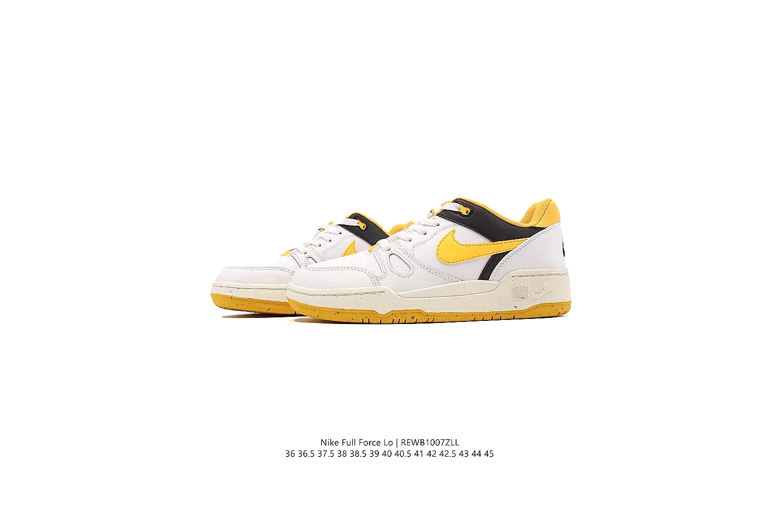 gogobuy.cloud Nike White Yellow Court Low 0369 White Yellow low-top product image thumbnail 4