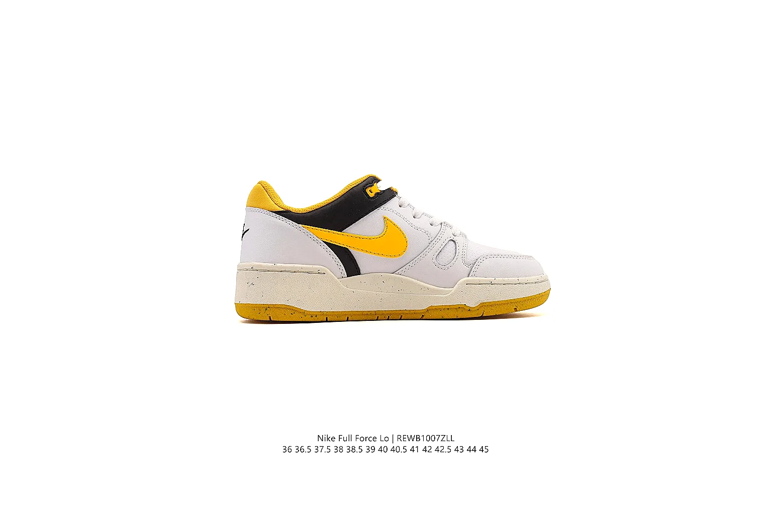 gogobuy.cloud Nike White Yellow Court Low 0369 White Yellow low-top product image thumbnail 5