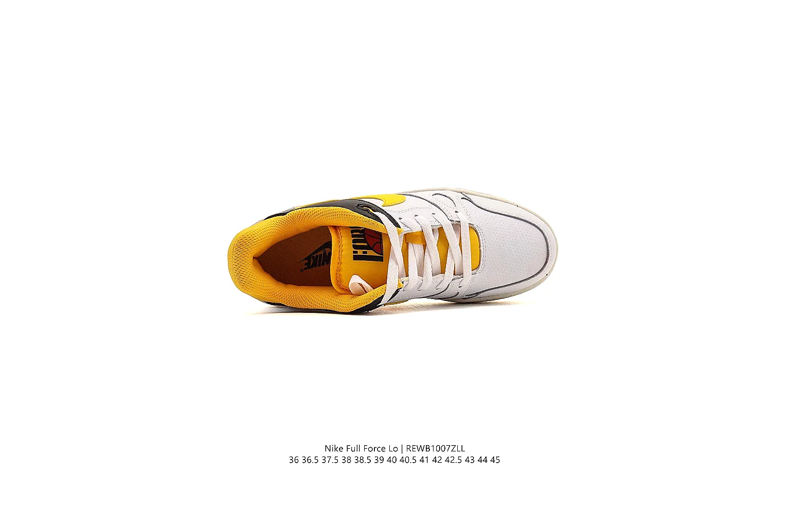 gogobuy.cloud Nike White Yellow Court Low 0369 White Yellow low-top product image thumbnail 6