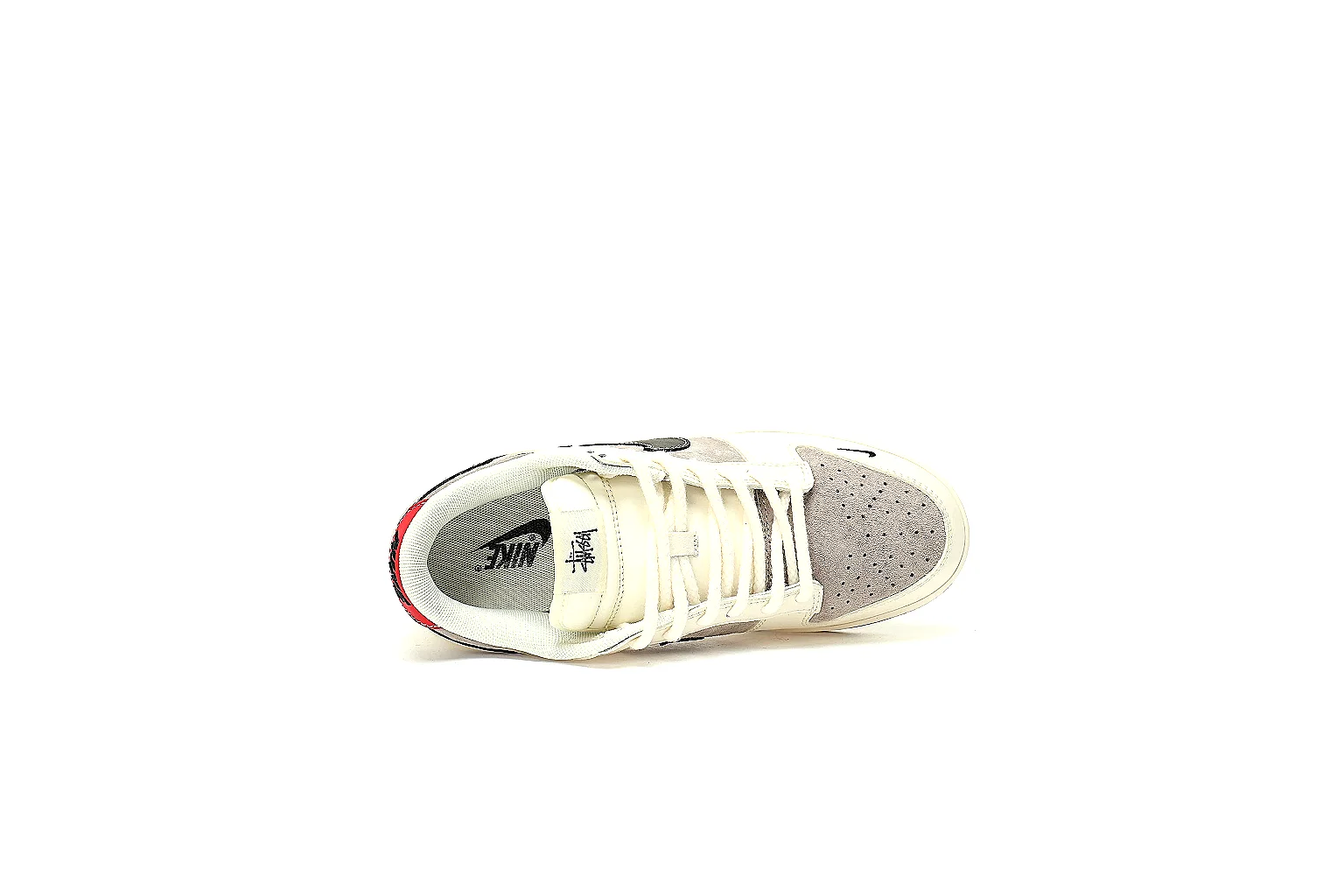GogoBuy agent brief photos for Nike Cream Black Low Court Sneaker thumbnail 6