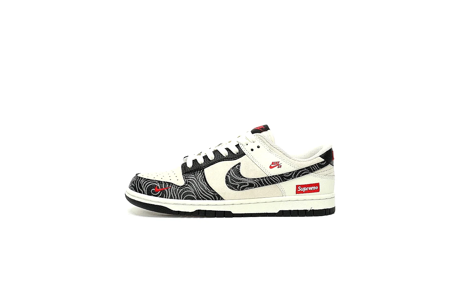 GogoBuy agent brief photos for Nike Cream Black Red Low Court