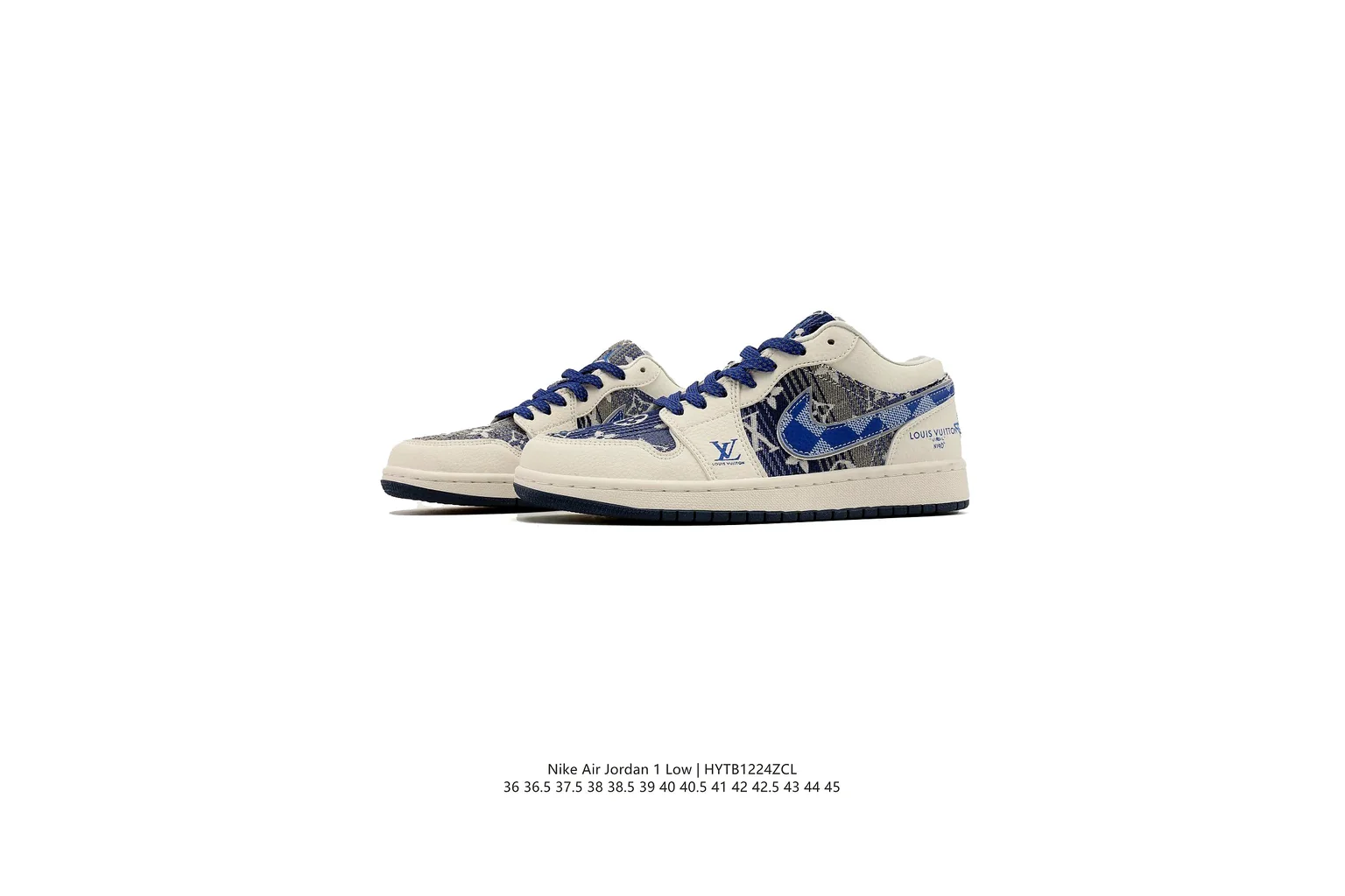 Nike Dunk Low Blue White court low top six photo view thumbnail 4