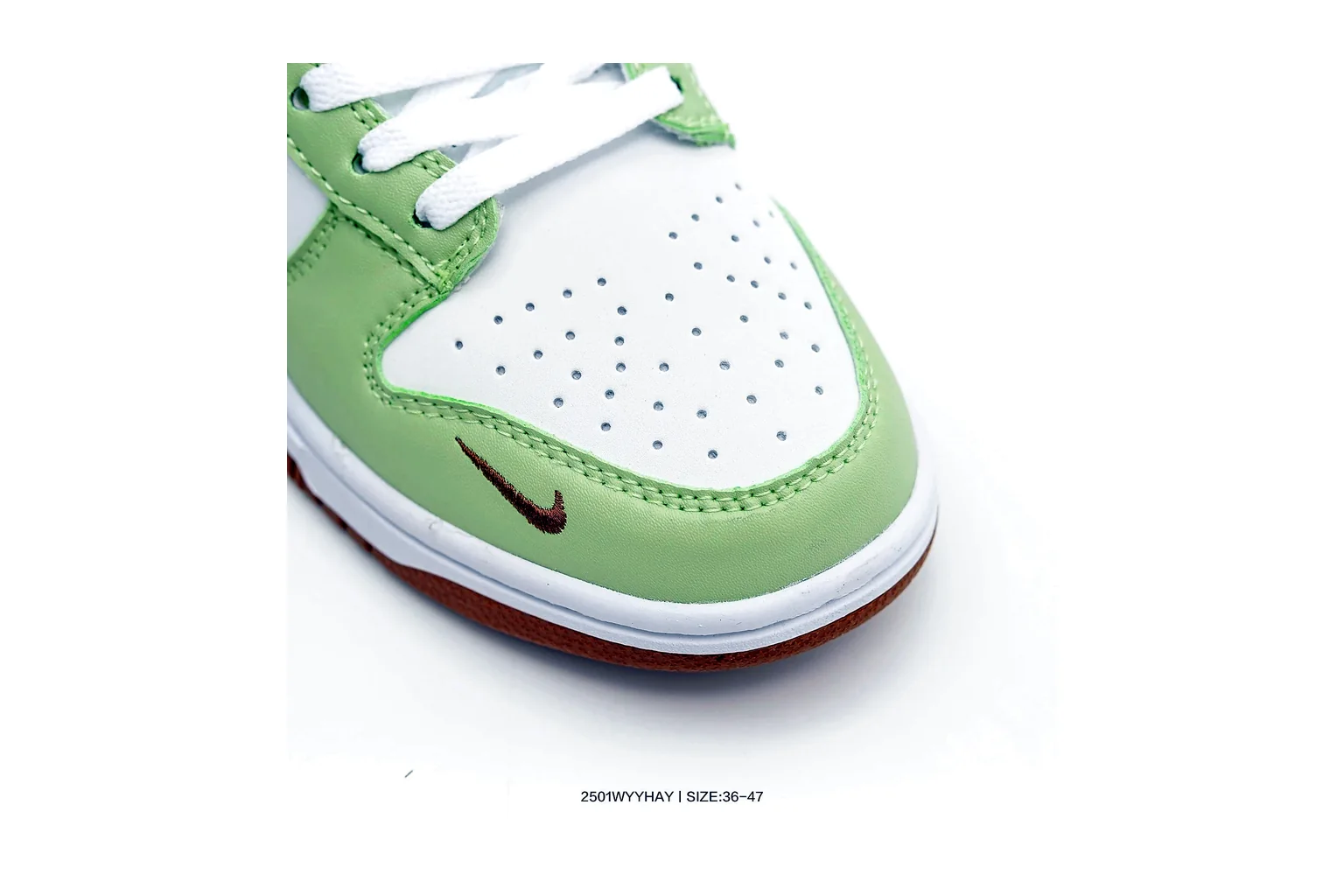Nike Dunk Low Green White court low top six photo view thumbnail 3