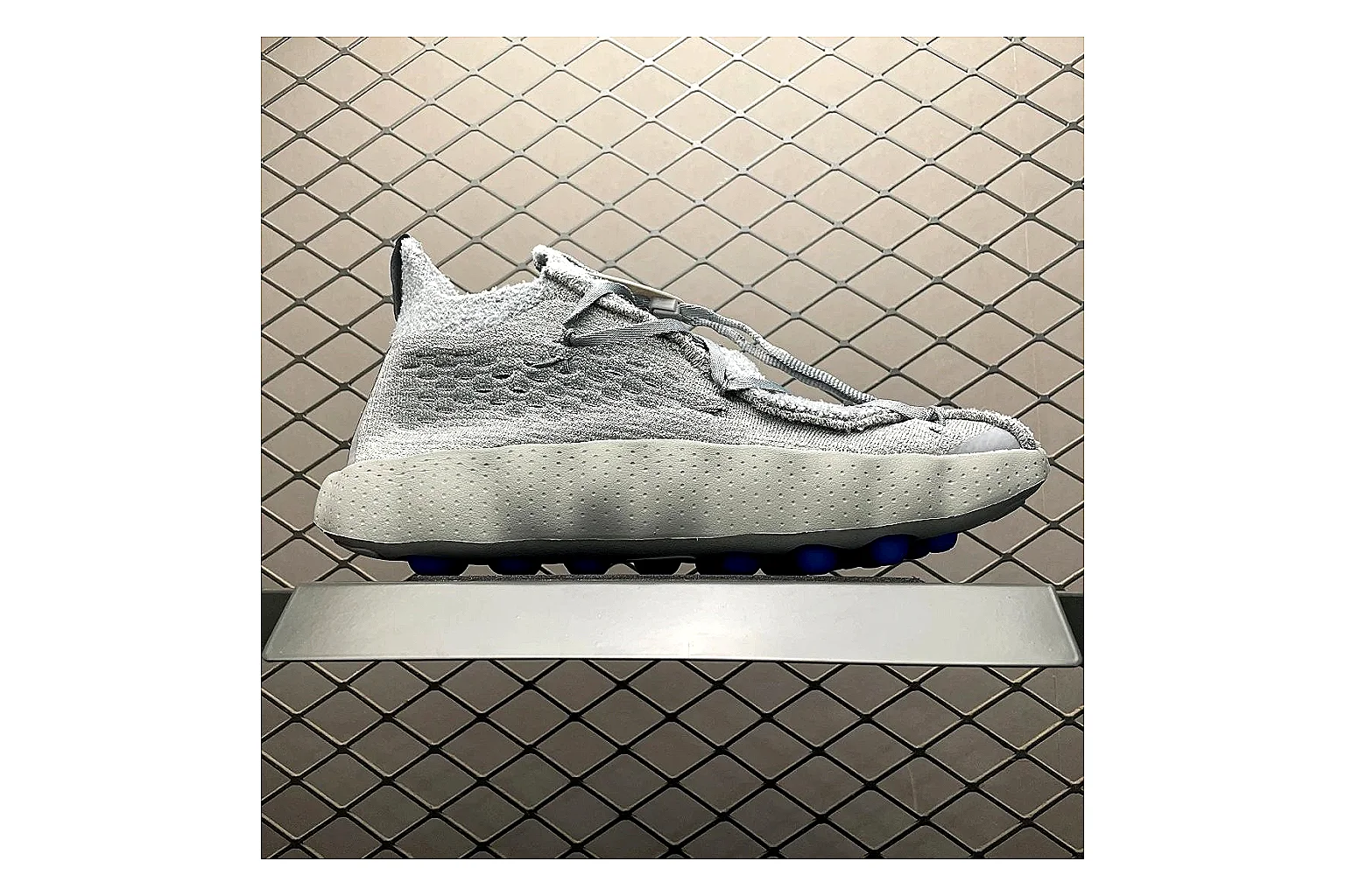 Nike Fragment Waffle Racer Grey shopping brief image showing grey waffle racer runner with mixed upper and runner shape thumbnail 5