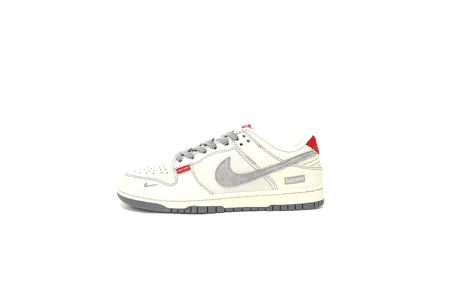 GogoBuy agent brief photos for Nike Gray Red Low Court Sneaker