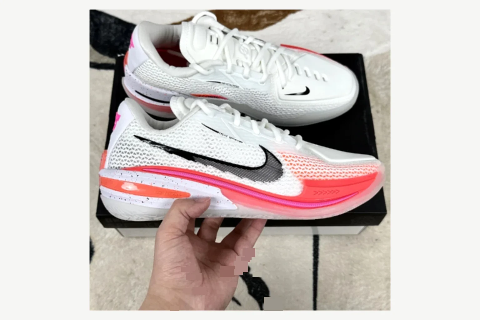 Nike Air Zoom GT Cut 1 White Black Low Top shopping brief image SKU 1194924924
