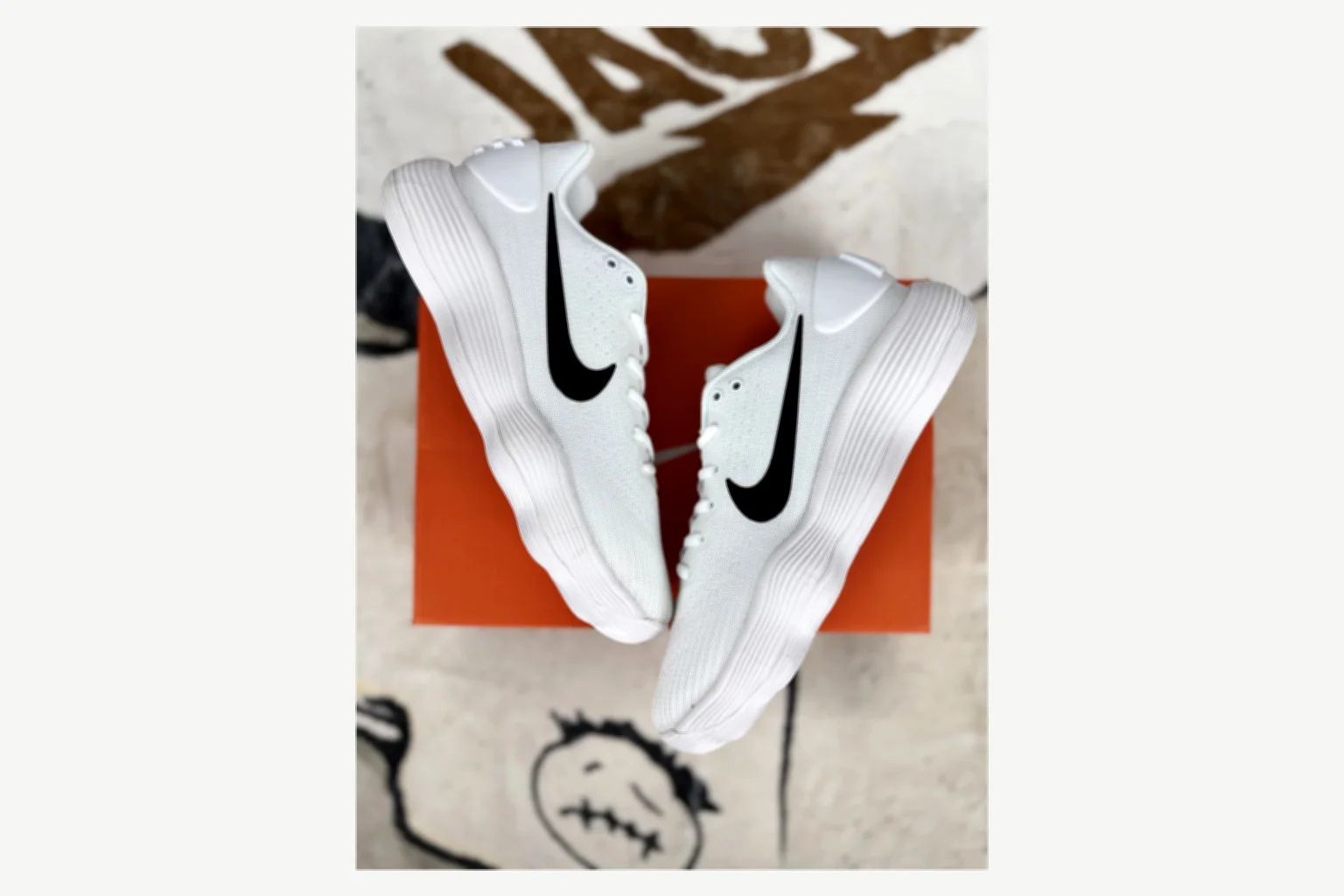 Nike White Black Swoosh Low Top shopping brief image SKU 1194923747 thumbnail 3