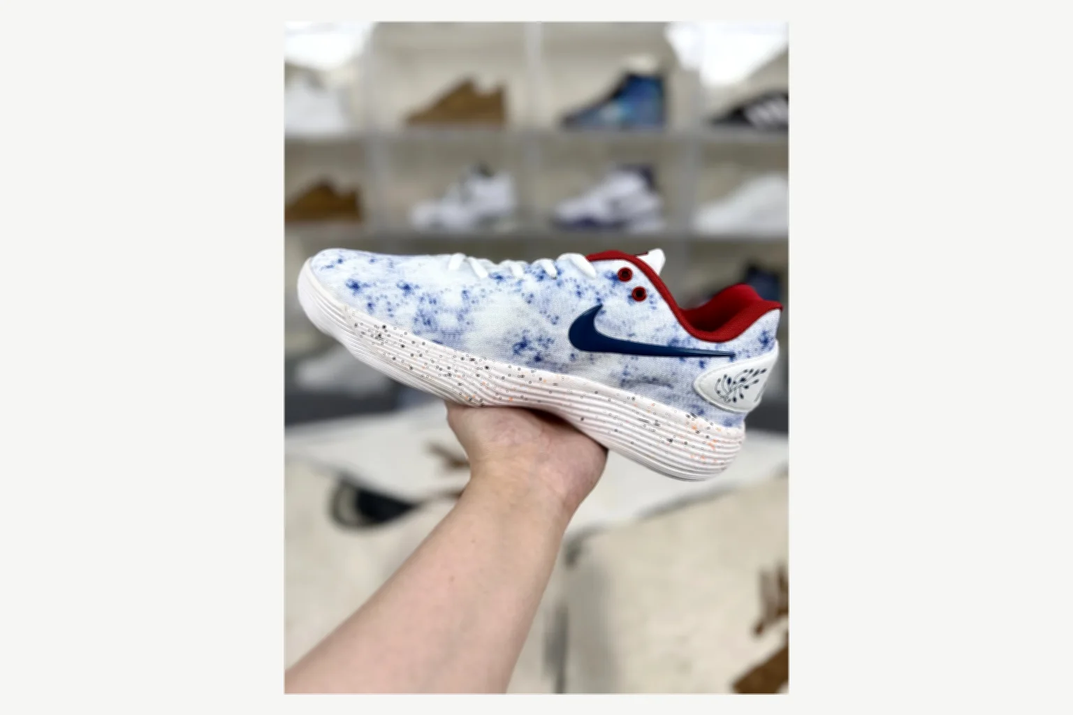 Nike White Blue Speckle Low Top shopping brief image SKU 1194923813 thumbnail 5