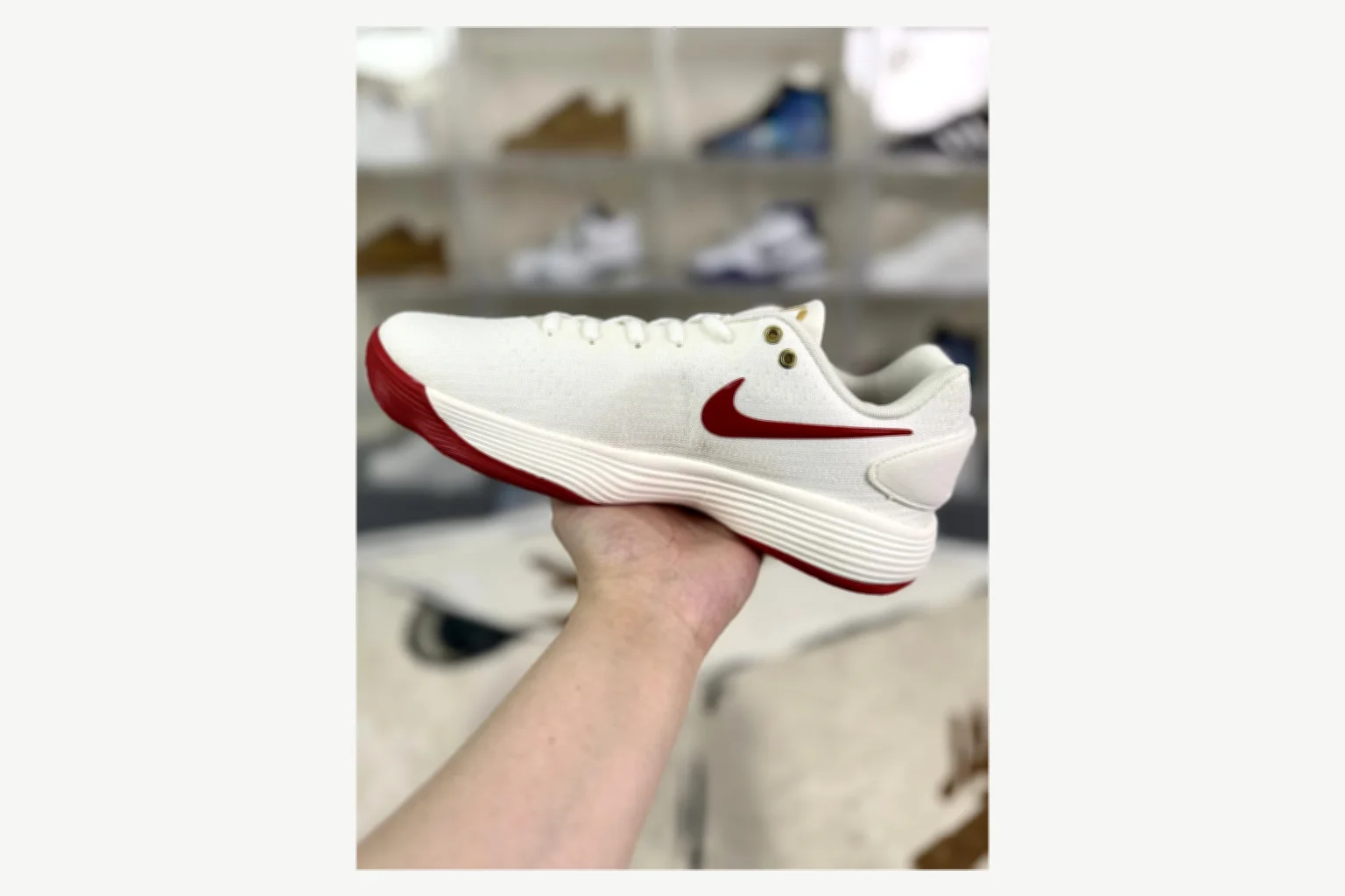 Nike White Red Swoosh Low Top shopping brief image SKU 1194923881 thumbnail 5
