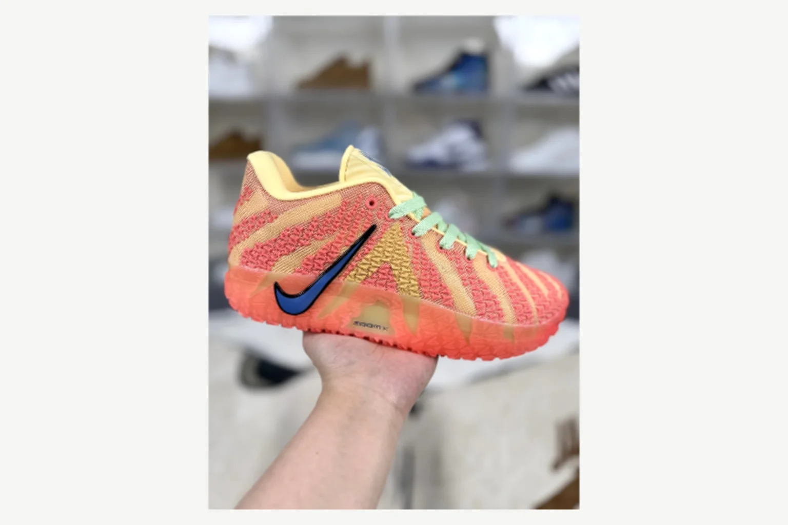 Nike Ja 3 Coral Lime Low Top shopping brief image SKU 1194924105 thumbnail 4
