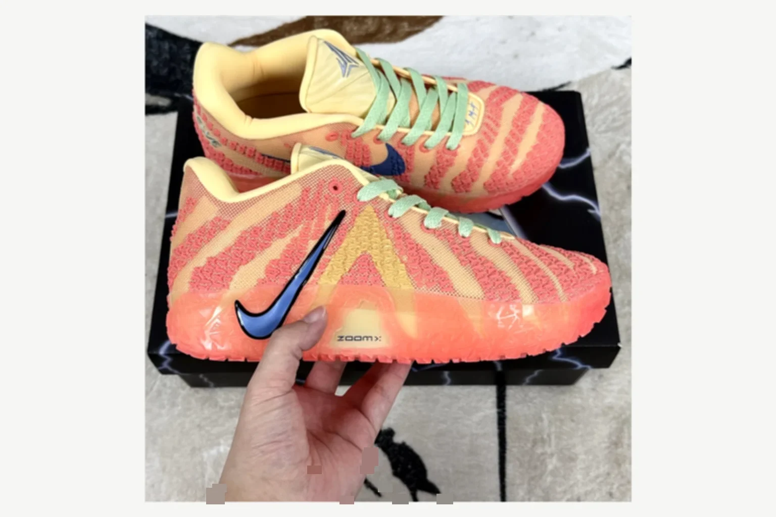 Nike Ja 3 Coral Lime Low Top shopping brief image SKU 1194924105