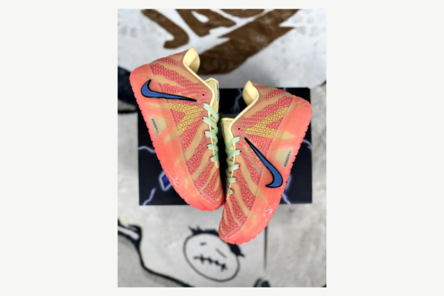 Nike Ja 3 Coral Lime Low Top shopping brief image SKU 1194924105 thumbnail 3