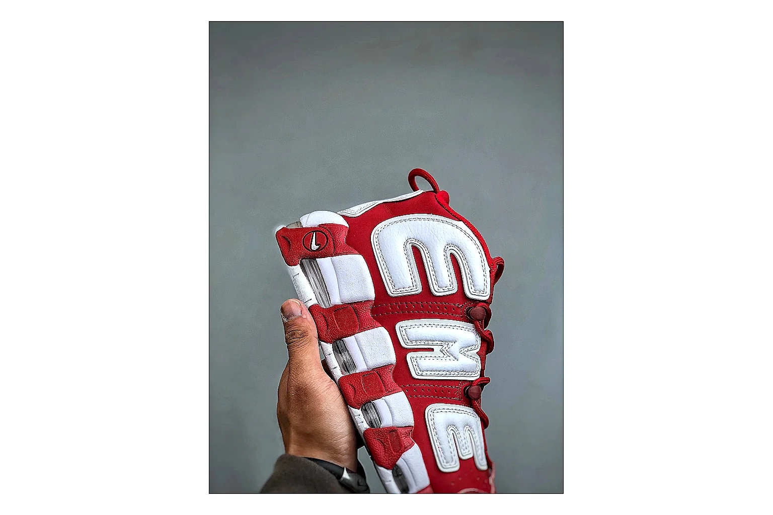 gogobuy.cloud Nike Red White Logo Low 8856 Red White low-top product image thumbnail 3