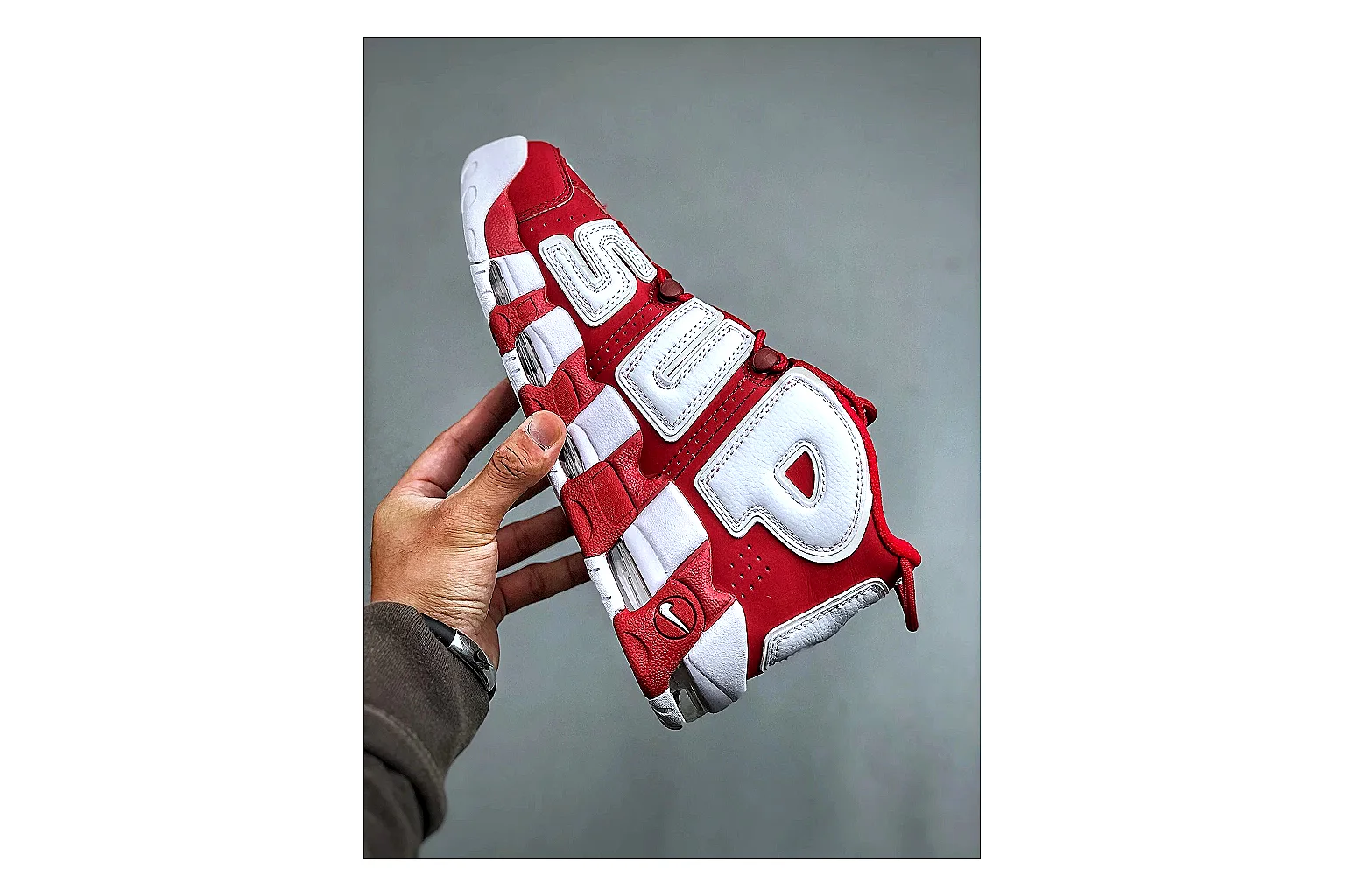 gogobuy.cloud Nike Red White Logo Low 8856 Red White low-top product image thumbnail 4