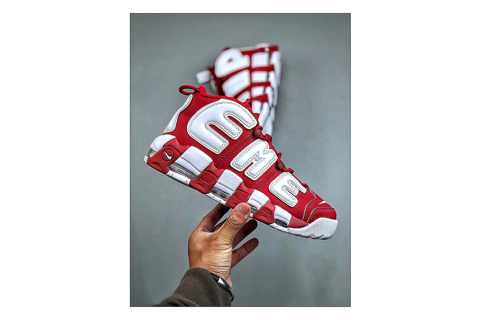 gogobuy.cloud Nike Red White Logo Low 8856 Red White low-top product image thumbnail 6
