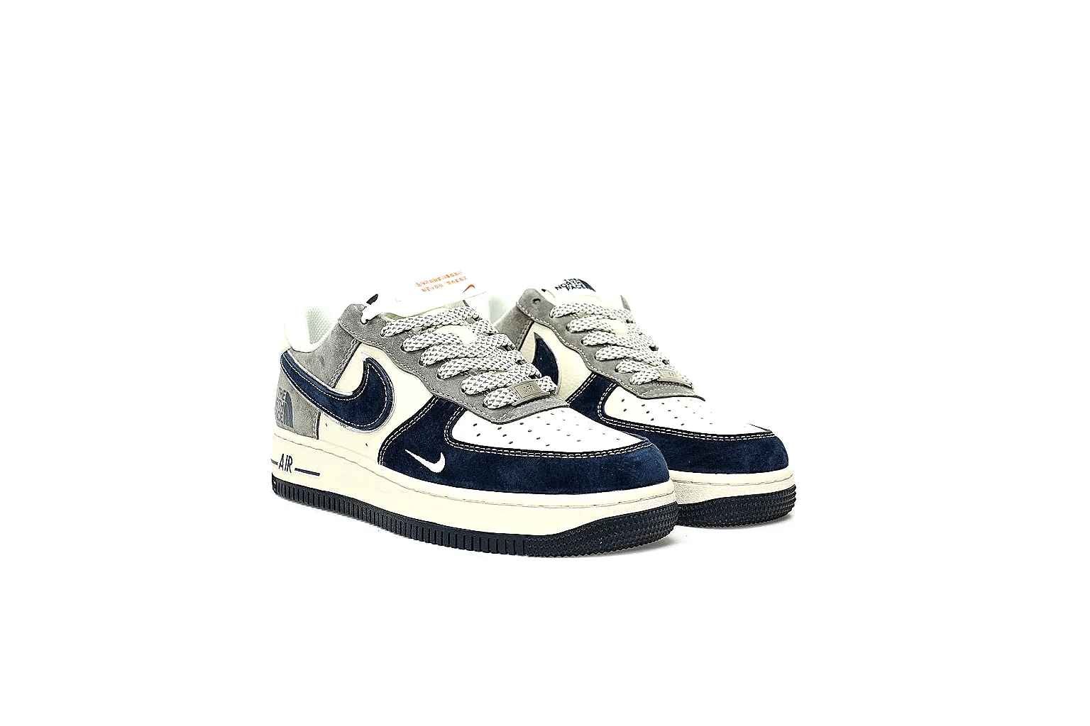 GogoBuy agent brief photos for Nike Navy White Low Court Sneaker thumbnail 3