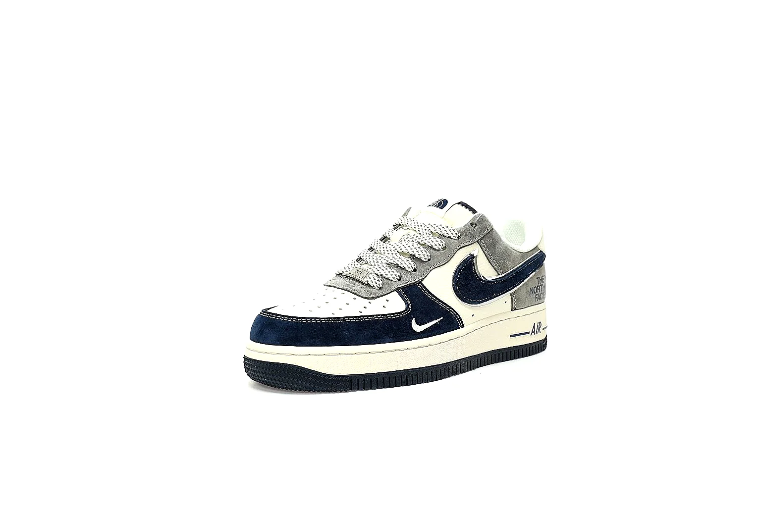 GogoBuy agent brief photos for Nike Navy White Low Court Sneaker thumbnail 4