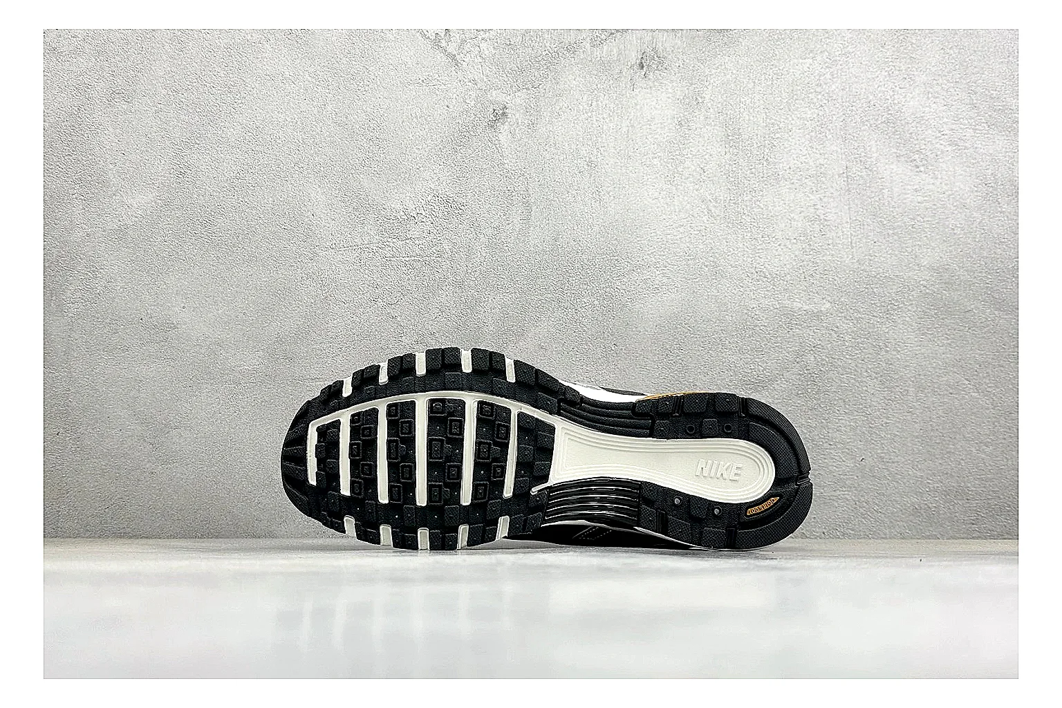 Nike P-6000 Black Orange shopping brief photo showing black layered runner upper, orange accent hits, retro P-6000 paneling, and cushioned casual sole thumbnail 2