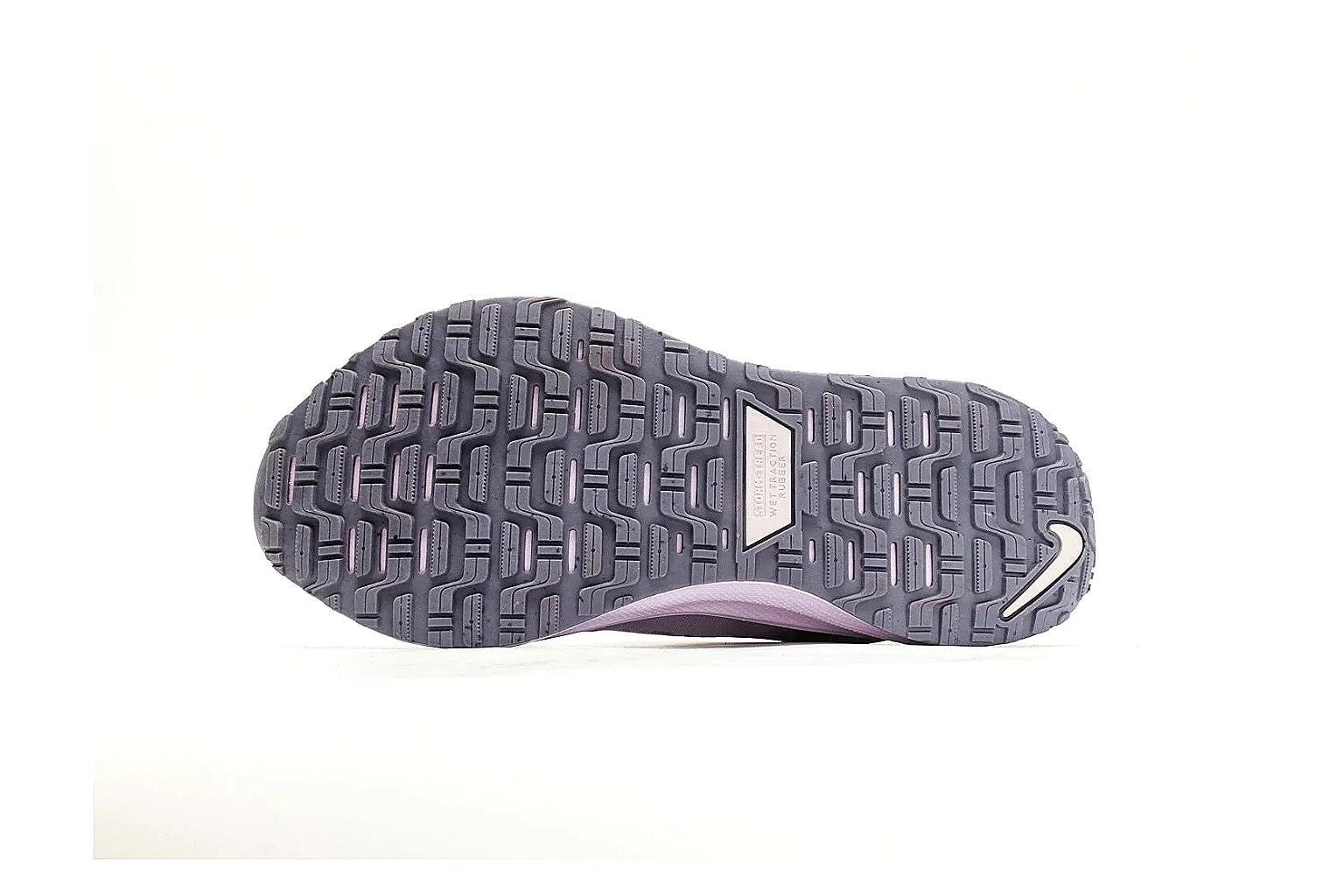 Nike ReactX GORE-TEX Lilac Sneakers shopping brief photo showing lilac textile upper, small Swoosh, heel pull tabs, cushioned ReactX-style sole, and weather-ready low profile thumbnail 2