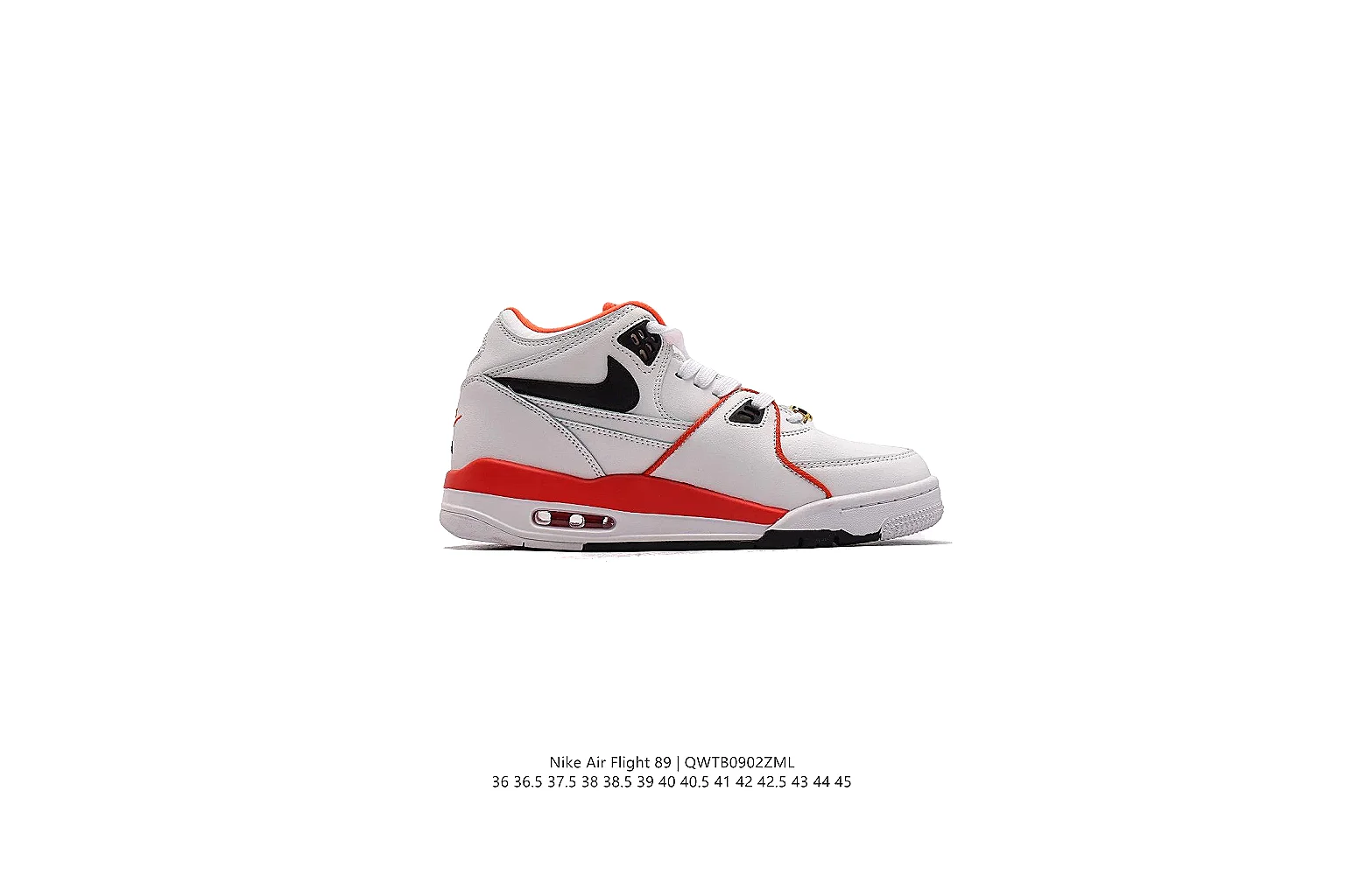 gogobuy.cloud Nike White Red Retro Basketball 0712 White Red low-top product image thumbnail 5
