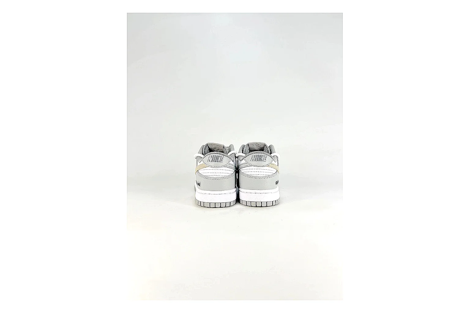 Nike Silver Runner Silver Gold shopping brief photo showing silver synthetic-mesh upper, gold accent details, modern runner shape, and cushioned sole thumbnail 2