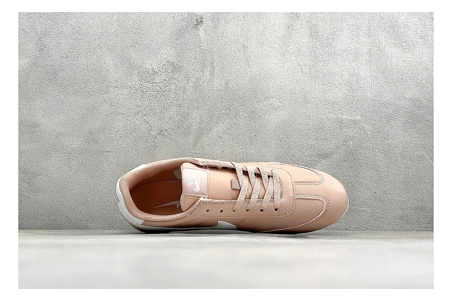 Nike Sprint Sister Pink shopping brief photo showing soft pink retro-runner upper, slim side profile, low collar, and light casual sole thumbnail 5