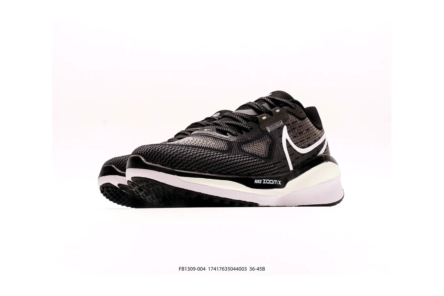 Nike V2K Run Black Silver layered runner six photo view thumbnail 6