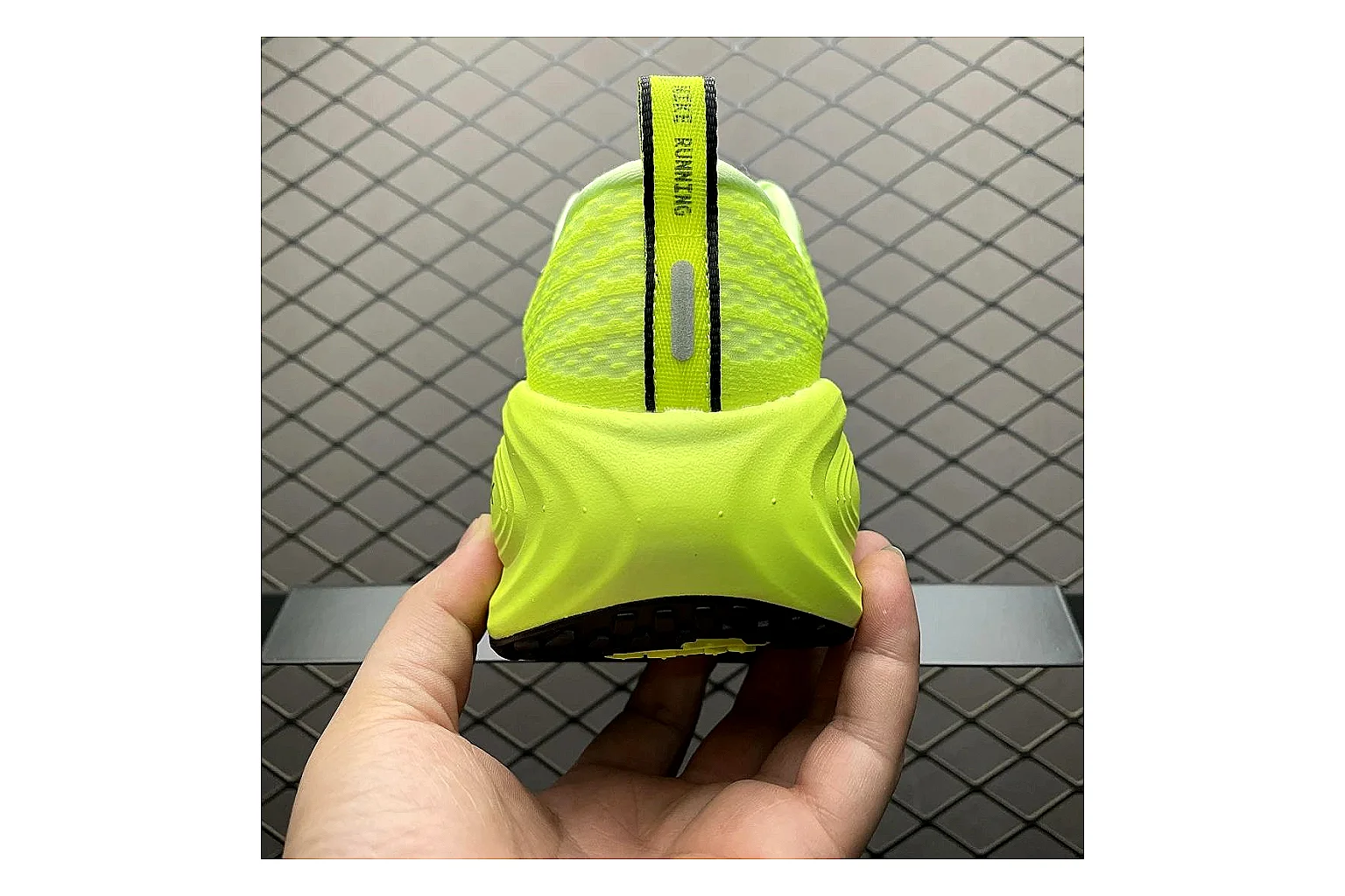 Nike Vomero Plus Volt White shopping brief image showing white volt vomero plus runner with mixed upper and runner shape thumbnail 4