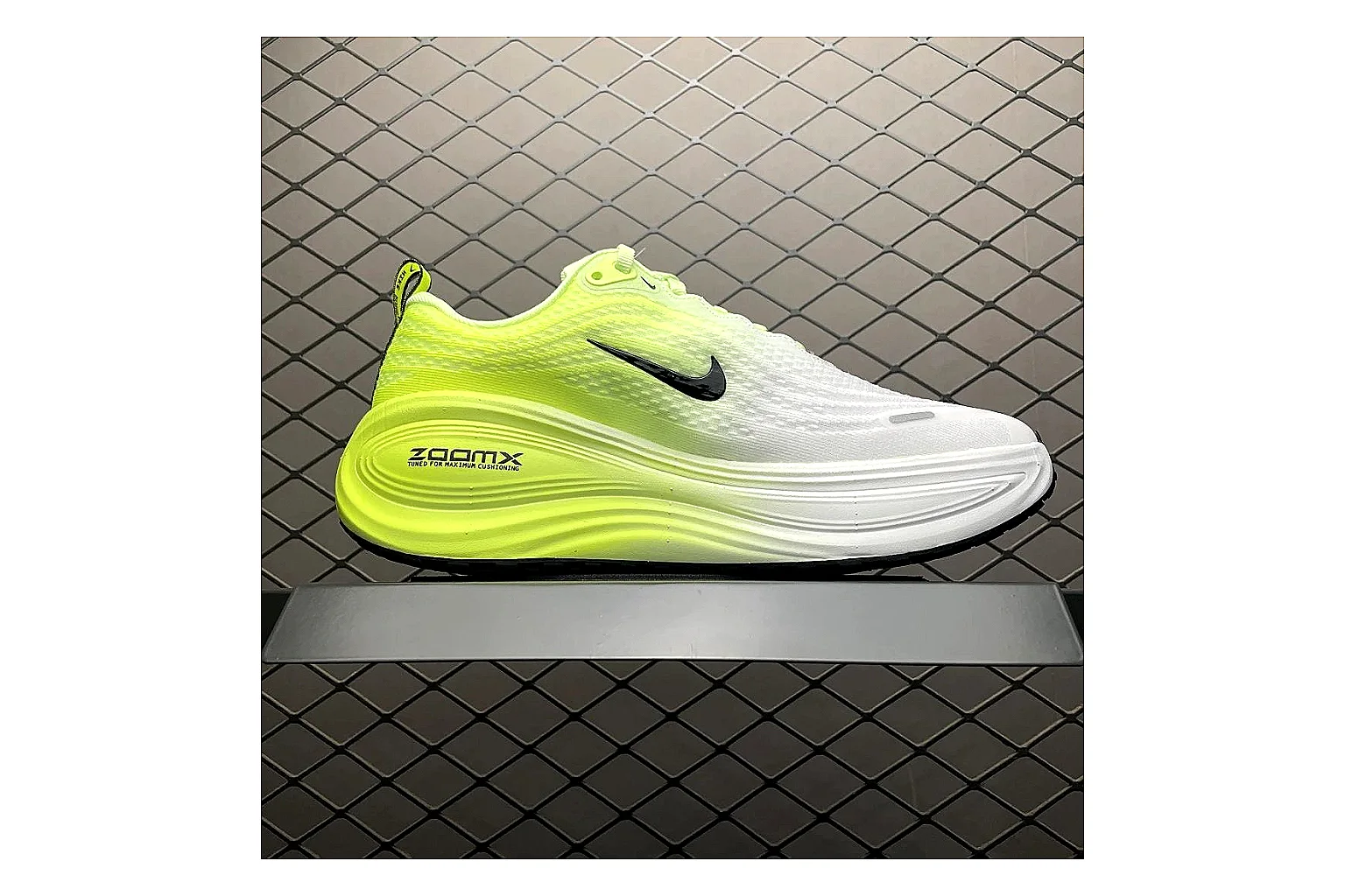 Nike Vomero Plus Volt White shopping brief image showing white volt vomero plus runner with mixed upper and runner shape thumbnail 5