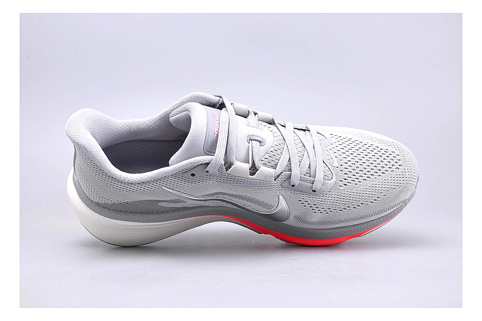 Nike Air Zoom Vomero White Pink shopping brief image showing white pink vomero runner with mixed upper and runner shape thumbnail 5