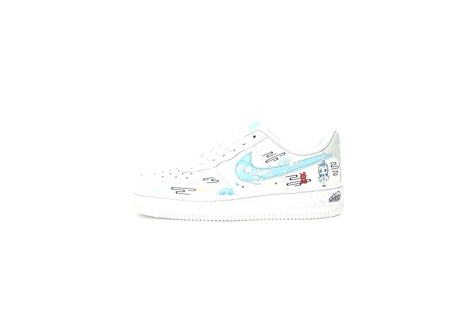 GogoBuy agent brief photos for Nike White Aqua Low Court thumbnail 2