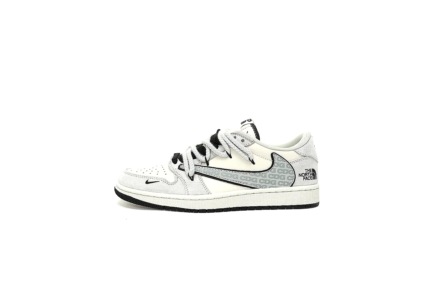 GogoBuy agent brief photos for Nike White Black Low Court Sneaker