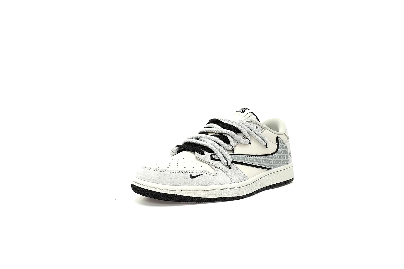 GogoBuy agent brief photos for Nike White Black Low Court Sneaker thumbnail 4