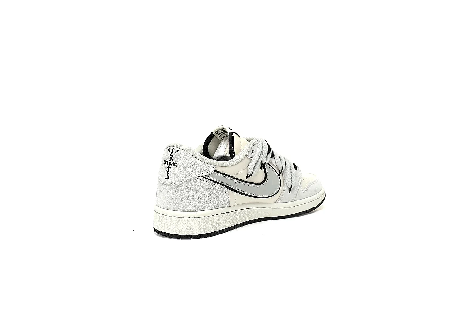 GogoBuy agent brief photos for Nike White Black Low Court Sneaker thumbnail 5