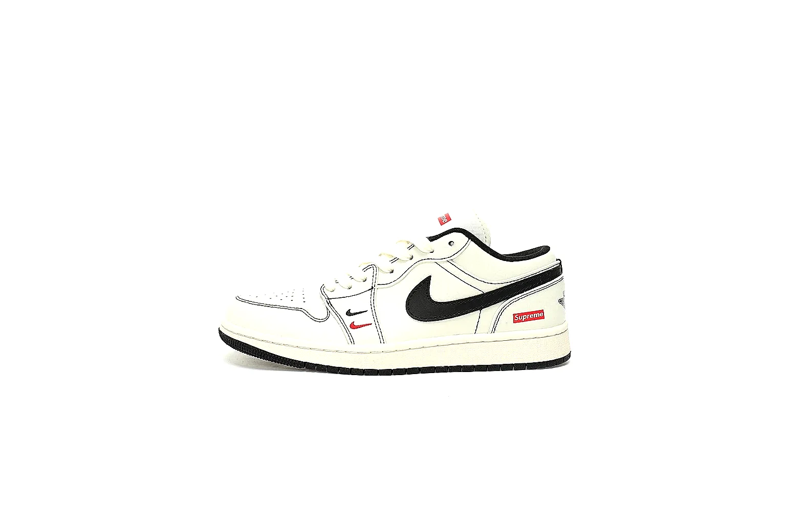 GogoBuy agent brief photos for Nike White Black Low Court Sneaker