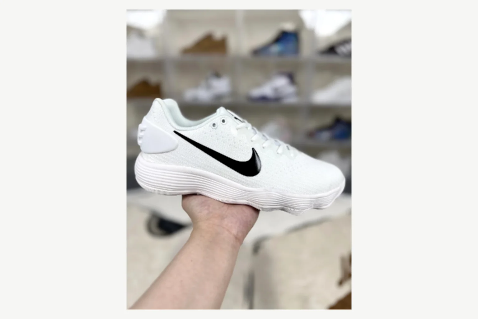 Nike White Black Swoosh Low Top shopping brief image SKU 1194923747 thumbnail 4